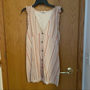 Button Up Striped Dress, Brand: pull & bear, Size: L